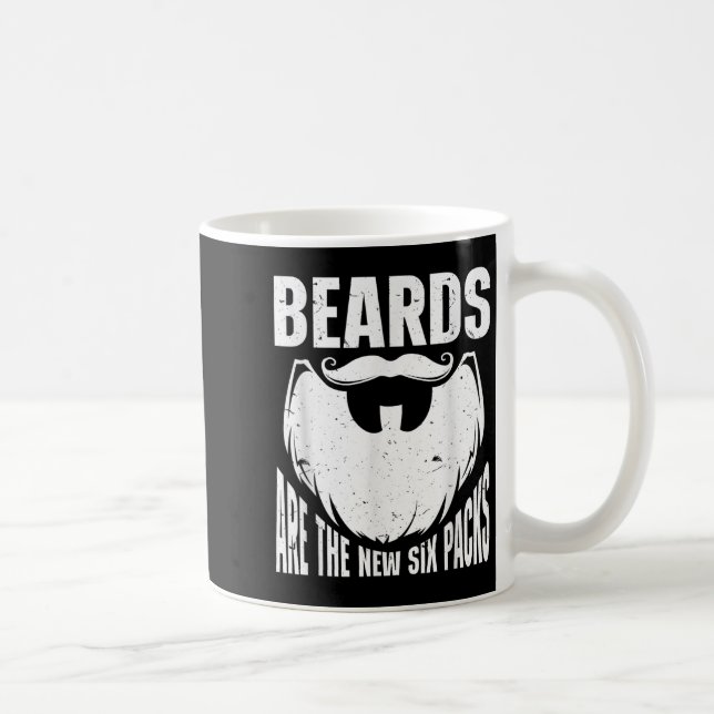 Beard Quote Beards Are The New Six Pack  Kaffemugg (Höger)