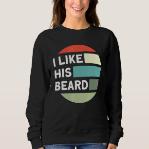 Beard Quote Jag gillar hans skägg T Shirt