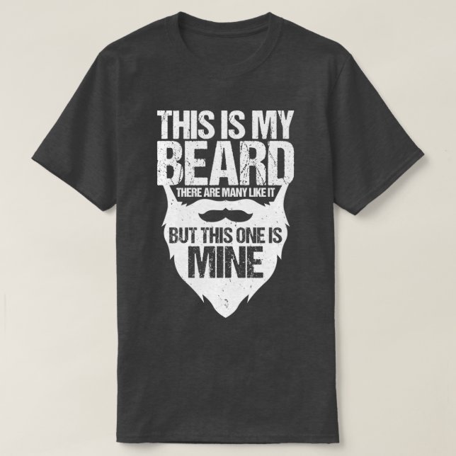 Beard säger lustig man t shirt (Design framsida)