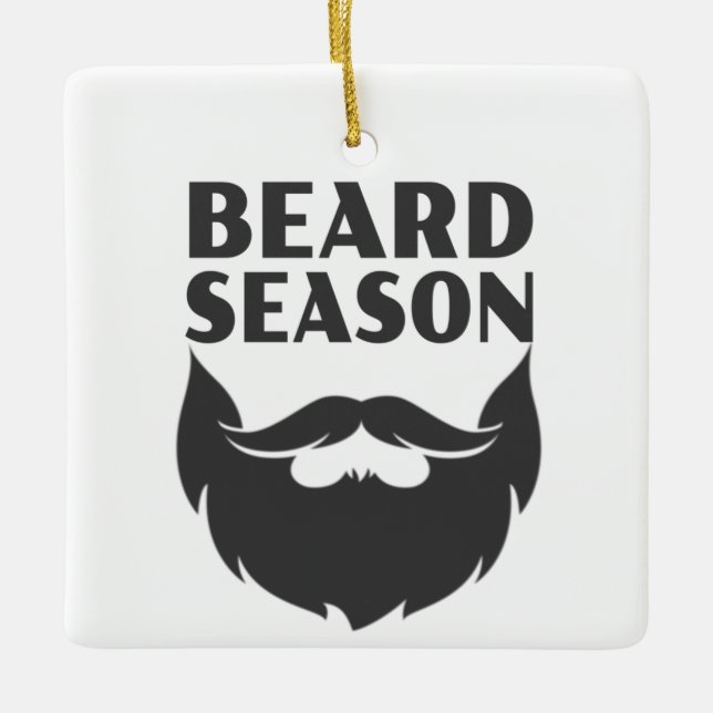 Beard Season Julgransprydnad Keramik (Framsida)