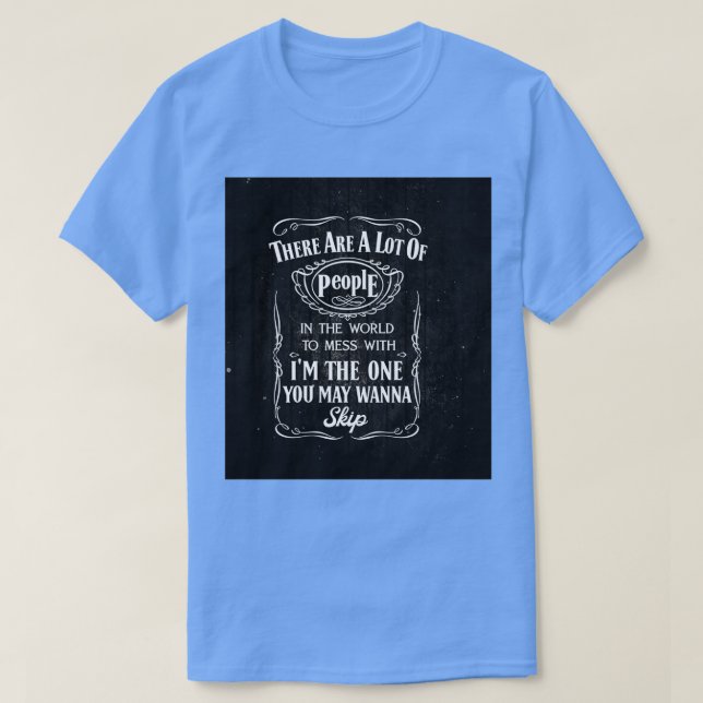 Beard Skull är ett stort antal människor i världen T Shirt (Design framsida)