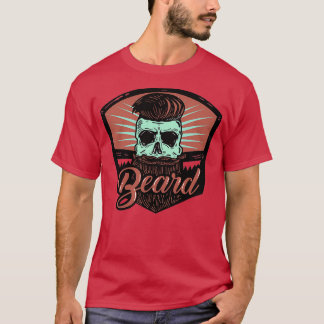 Beard Skull Beard Hipster T Shirt