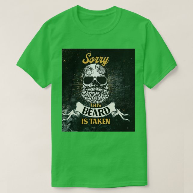 Beard Skull beklagar att det här skägget tas Vinta T Shirt (Design framsida)