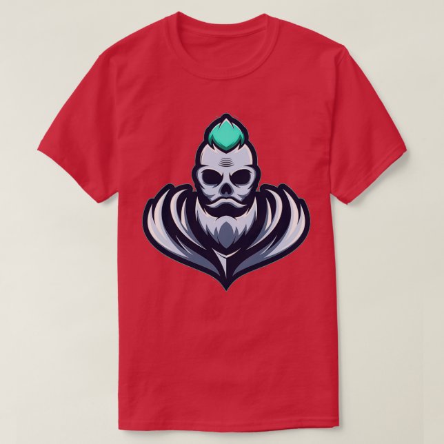 Beard Skull Classic TShirt T Shirt (Design framsida)