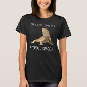 Beardad drake för flickor Kids Lizard Herpetolo T Shirt