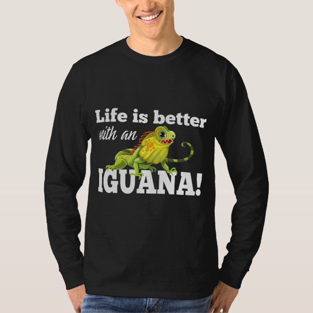 Beardad drakmer är bättre med en Iguana T Shirt (Framsida)