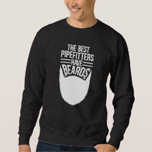 Beardad pipefittercitattext lång ärmad tröja