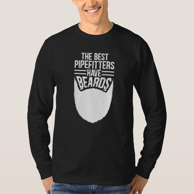 Beardad pipefittercitattext t shirt (Framsida)