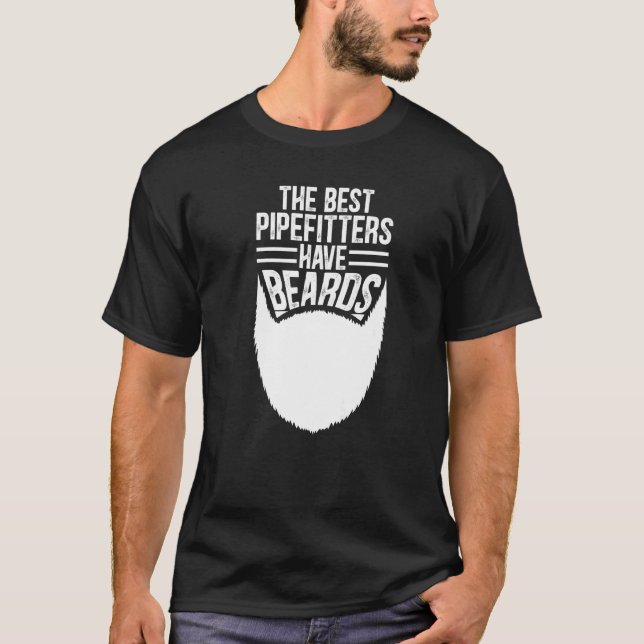 Beardad pipefittercitattext t shirt (Framsida)