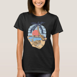 Beardade drakar Reptiles Pogona Animal Beach Summe T Shirt