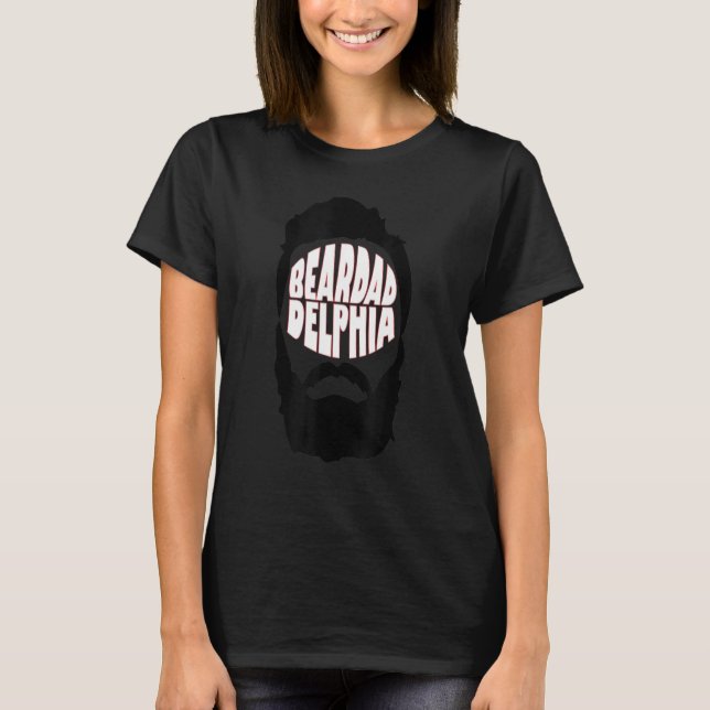 Beardadelphia Funny Beardadelphia Beard Pappa 3 T Shirt (Framsida)