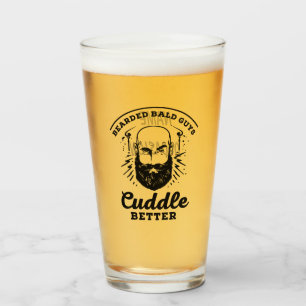 Bearde Bald Killar Cuddle Bättre funny Manar Gift Glaskopp
