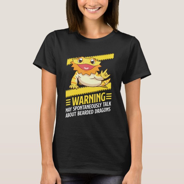 Bearde Dragon kan spontant prata om Bearde T Shirt (Framsida)