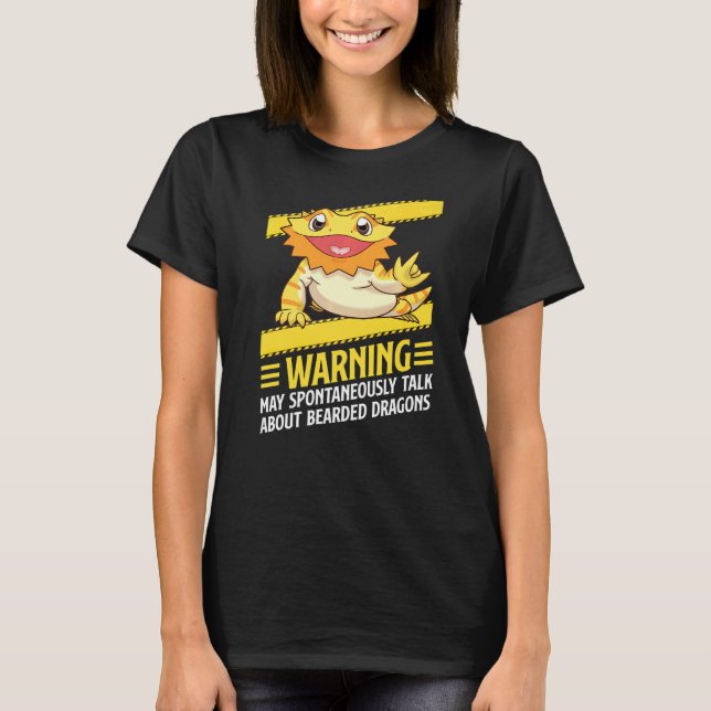 Bearde Dragon kan spontant prata om Bearde T Shirt (Framsida)