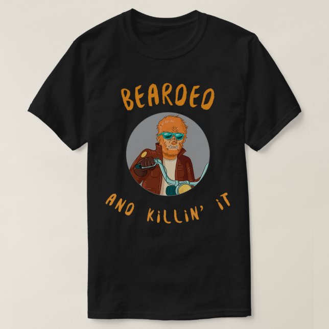 Bearded and Killinx27 it T Shirt (Design framsida)