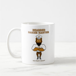 Bearded Baker Banter poddscast logotyp Kaffemugg