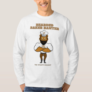 Bearded Baker Banter poddscast logotyp Långärmad T Shirt