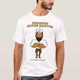 Bearded Baker Banter poddscast logotyp T Shirt