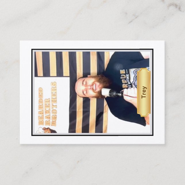 Bearded Baker Banter Trading Cards: Trey Sjunga (Framsida)