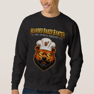 Bearded Baker Brothers Big Face Bear Logotröja Lång Ärmad Tröja