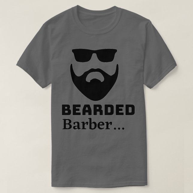 Bearded Barber T Shirt (Design framsida)