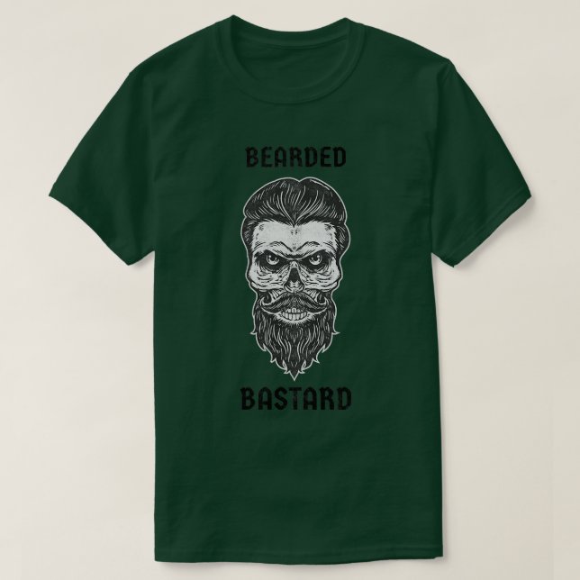 Bearded Bastard T Shirt (Design framsida)