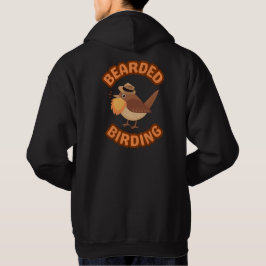 Bearded Birding Logotyp Hoodie