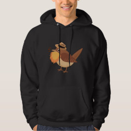 Bearded Birding Logotyp Hoodie