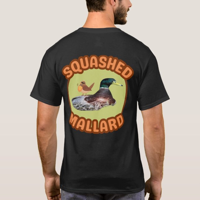 Bearded Birding Squaschaskad Mallard T-Shirt (Baksida)