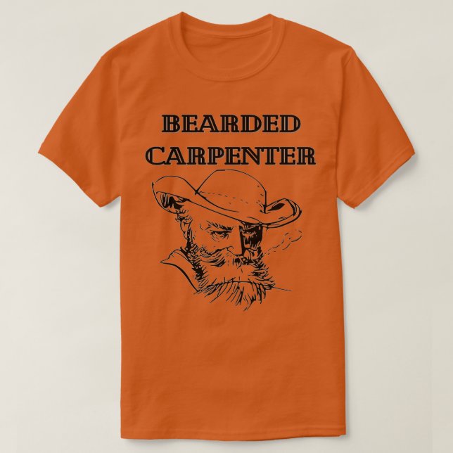 Bearded Carpenter 1 T Shirt (Design framsida)