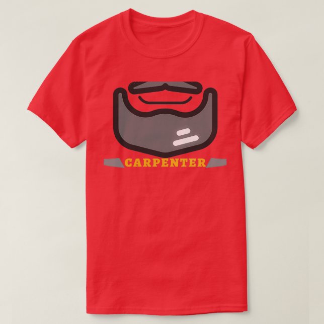 Bearded Carpenter 2 T Shirt (Design framsida)