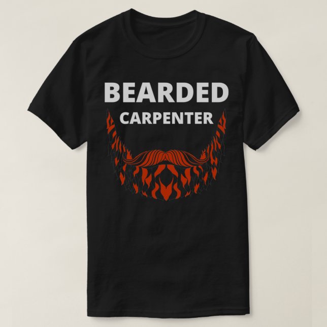 Bearded Carpenter T Shirt (Design framsida)