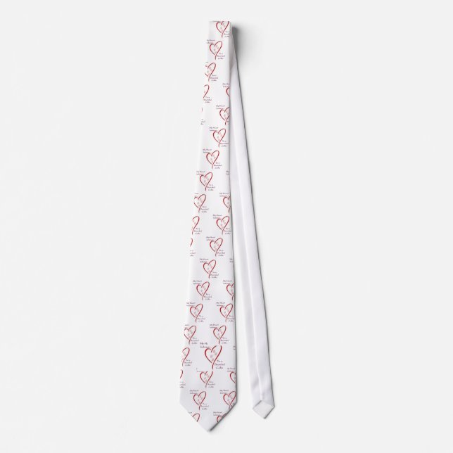 Bearded Collie Heart-Tillhör Slips (Framsida)