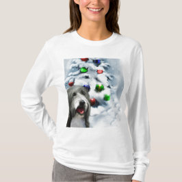 Bearded Collie-julklappar T-shirt