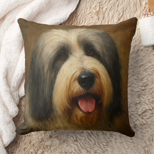 Bearded Collie Kudde (Filt)