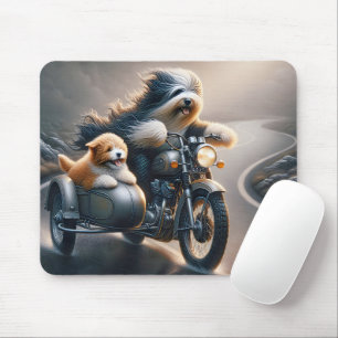 Bearded Collie Motorcykel Ride Musmatta