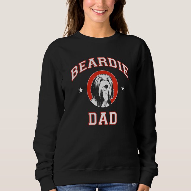 Bearded Collie Pappa 1 T Shirt (Framsida)