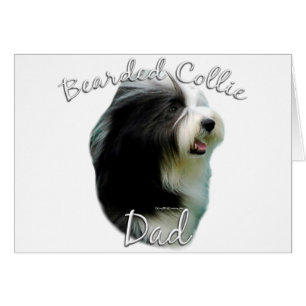 Bearded Collie Pappa 2 Hälsningskort