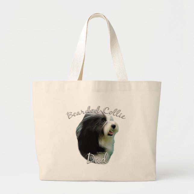 Bearded Collie Pappa 2 Jumbo Tygkasse (Framsidan)