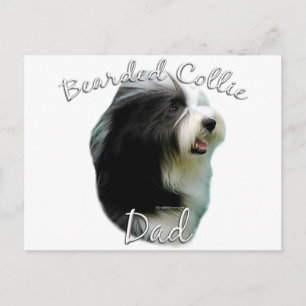 Bearded Collie Pappa 2 Vykort
