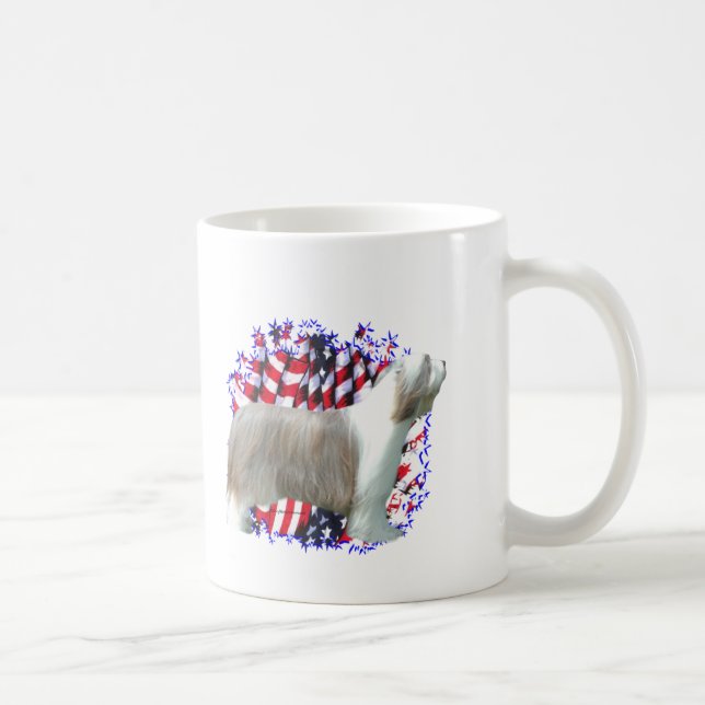 Bearded Collie Patriot Kaffemugg (Höger)