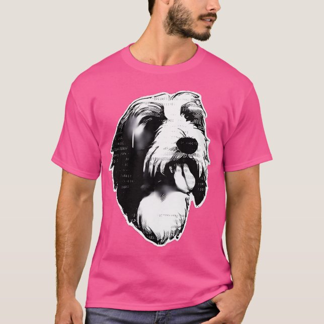 Bearded Collie T Shirt (Framsida)