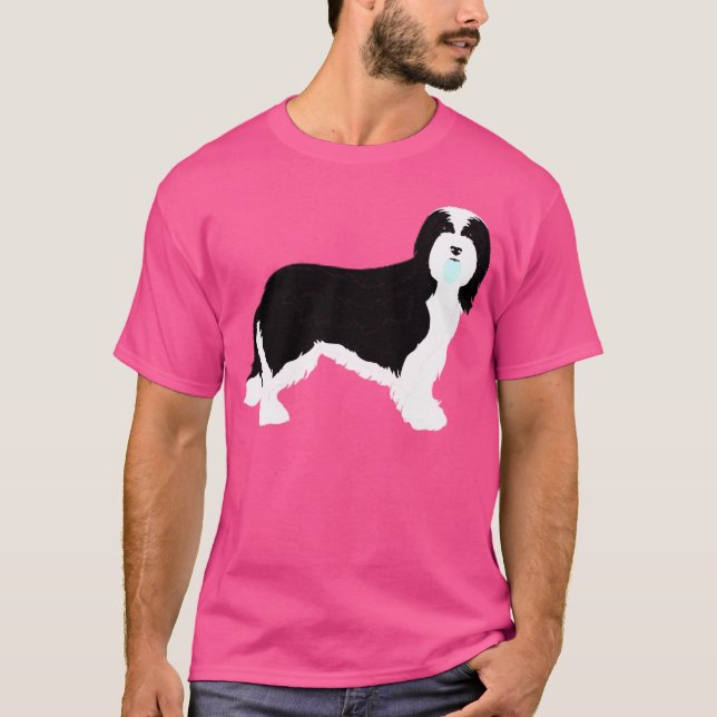 Bearded Collie T Shirt (Framsida)