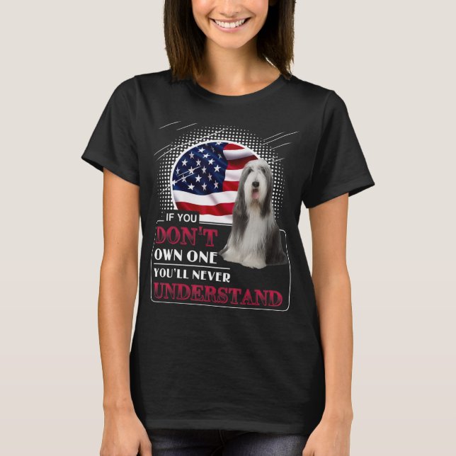 Bearded Collie T-Shirt Om du inte har en Hund g (Framsida)