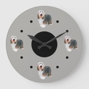 Bearded Collie-tema Stor Klocka