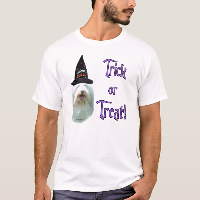 Bearded Collie Trick T Shirt (Framsida)