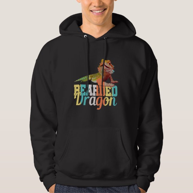 Bearded Dragon3 Hoodie (Framsida)