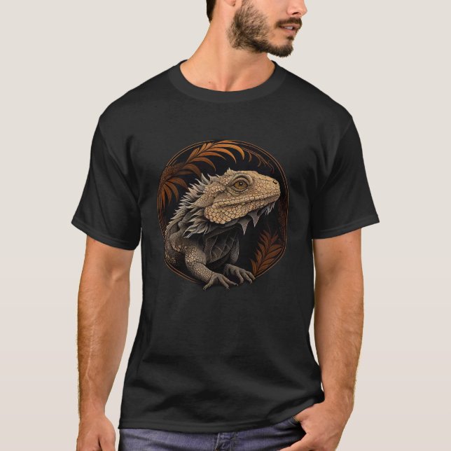 Bearded Dragon Animal  Wildlife Bearded Dragons  4 T Shirt (Framsida)