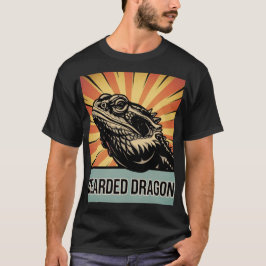 Bearded Dragon Art and Design, Unik för reptil T Shirt