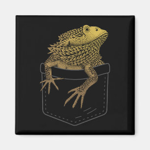 Bearded Dragon Art För manar Women Kids Bearded Dr Magnet
